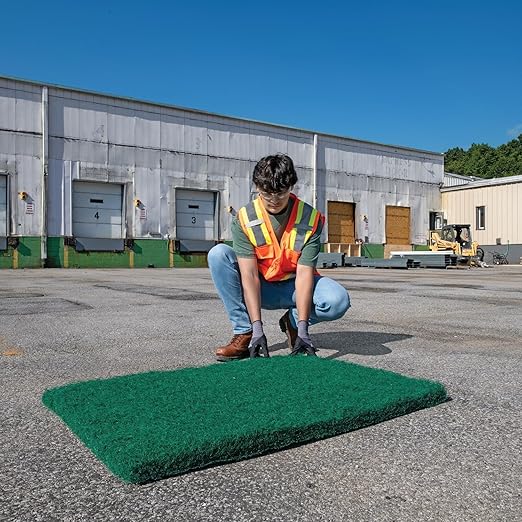 PIG Coir Storm Drain Filter with Magnets | Over The Drain Sediment Filter| for Storm Drains up to 26" W x 38" L | Green | PMB30620