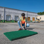 PIG Coir Storm Drain Filter with Magnets | Over The Drain Sediment Filter| for Storm Drains up to 26" W x 38" L | Green | PMB30620