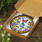 Stained Glass Window Hanging, 8 Inch Sun Catchers Indoor Window, Butterfly Suncatchers for Windows Doors Home Decoration and Christmas, Festival, Mother's Day, Birthday, Gifts for Women, Mom, Grandma