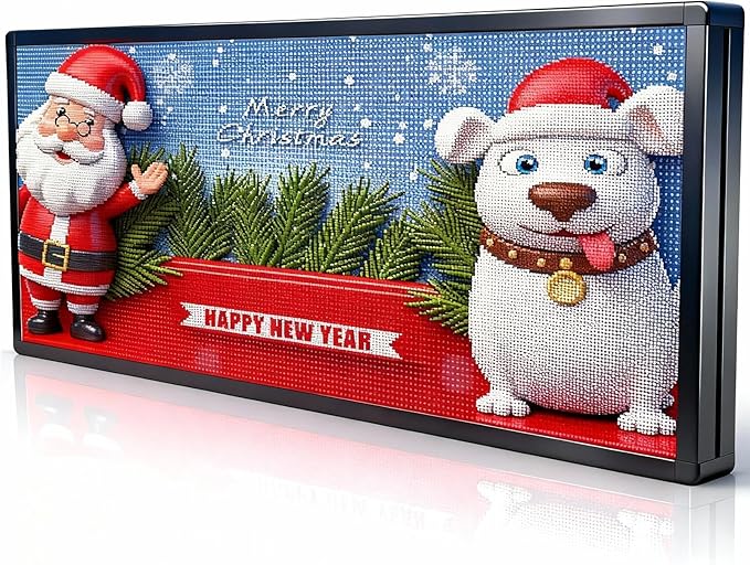 P6(40" * 17") Digital Programmable Scrolling Led Sign Scrolling Outdoor For Business message Board Display Screen Electronic Menu Board Wifi Control Word Light