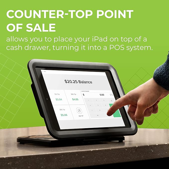 Gumdrop POS Anti-Theft Security Retail Kiosk Stand for iPad with Flip Versatility for Desk or Wall Mount - Office Business & Commercial