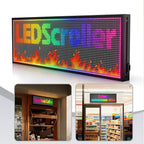 ‌Kochenkore P10 Programmable LED Sign, 39"x14" Scrolling Display, Waterproof Outdoor Digital Signage with WiFi Control, Indoor RGB Advertising Message Board for Business & Store Signs