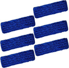 Kleen Handler 48 inch Microfiber Dust Mop | Extra Large Washable Commercial Mop Head Replacement, Pack of 6