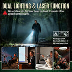 Mossy Oak Rechargeable Flat Flashlight, 1200LM Pocket Work Light with Red Light Beam, Magnetic Base & Clip, Slim 5-Mode LED Flashlight for EDC, Outdoor & Home Use - Idea Christmas Gift for Men