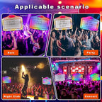 Letter Bottle Presenter, VIP Bottle Service Sign, Handheld LED Light Box with RGB Color Change for Nightclub, Bar, Party, Birthday, Wedding – Durable Acrylic Frame, 4 Letter Sets & 2 Number Kits