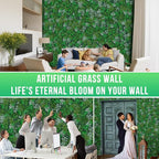 Artificial Boxwood Panels, Grass Wall Panels 8 Pack 20"x20",Privacy Hedge Fence Screen with UV Protection,Fake Greenery Backdrop for Indoor Wedding Decoration and Outdoor Garden Backyard
