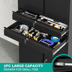 Metal Storage Cabinet with Wheels and Drawers,Rolling Garage Storage Cabinet with Locking Doors and Adjustable Shelves,73" Mobile Tall Large Metal Tool Cabinets with Locks for Home,Office,Garage