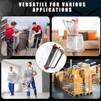 Ergonomic Stretch Film Dispenser - Reduces Operator Fatigue, Shrink wrap Handle for Warehousing, Logistics, Pallets, Commercial, and Home Use (15-in Dispenser for 15-in Stretch Film)