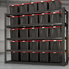 62" W x 24" D x 84" H Garage Shelving Heavy Duty Metal Shelving 3500LBS Storage Shelves Adjustable Metal Shelves for Storage Industrial Garage Shelves for Warehouse Basement