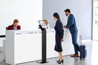 CTA Digital Locking Floor Stand Premium Support Base Kiosk Lock & Key Security - iPad Air 11" M2 (2024) - Pro 11" M4 (2024) - Air 13" M2 (2024) - Pro 13" M4 (2024) & More - Black (PAD-PARAFU)
