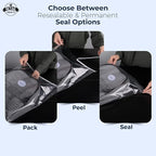 Poly Bags with Suffocation Warning - 16x22" Resealable - 200 Pack - Clear Poly Bags - Retail Supply Co
