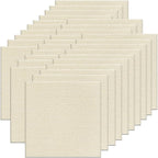 30Pcs Carpet Tiles Peel and Stick, Self Adhesive Carpet Floor Tile 12” x 12”, White Soft Padded Flooring Sticker, Home Decor for Bedroom Living Room Office, 30 sq ft per Box