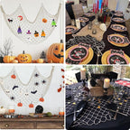 80x40 Inch Fishing Net Decor, 3mm Beige Natural Cotton Large Decorative Fish Netting Table Runner, Wall Ceiling Halloween Party Decorations for Pirate Under The Sea Nautical Mermaid Themed Party