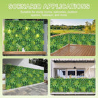 20"X20" Artificial Grass Wall, 12PCS Boxwood Hedge Panels UV-Protected Greenery Privacy Hedge Screen, Grass Backdrop Wall for Indoor Outdoor Patio Balcony, Party Garden Fence Decor
