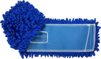 KLEEN HANDLER 18 Inch Microfiber Dust Mop, Large Washable Commercial Mop Head Replacement, Sweeper, Janitorial Supplies, Blue