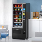 KoolMore Refrigerated Snack Vending Machine with 36 Slots Featuring a Credit Card Reader and Coin/Bill Acceptor in Black (KM-VMR-30-BCR)