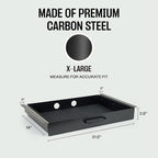 Under Desk Drawer Slide Out Attachment - Carbon Steel Undermount Table Drawer with Cable Management, Pull Out Add-On Storage for Office & Standing Desks (21.5" x 14" x 2.8")