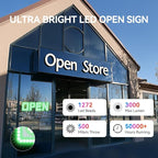 25" X 8" Open Sign, Ultra Bright Large LED Open Signs for Business with APP and Remote Control, Timer, Custom 16 million colors, for Storefronts, Restaurants, Bars, Salons, Cafes