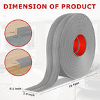 Flexible Wall Corner Protector Moulding Trim Peel and Stick Wall Corner Guards Edge Protector Self Adhesive Molding Trim Strip for Edge Ceiling (Light Gray Wood Grain, 2.4 in x 10 Ft)
