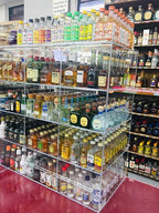 Commercial Retail Display for Mini Sampler 50ml Liquor Shot Airplane Bottles Nips Rack Also Any Other Point of Sale Items 12 Section