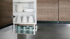 Nxconsu 2Pack Under Shelf Storage Basket Organizer Hanging Holder for Kitchen Cabinet Pantry Cupboard Desk Bookshelf Organization Space Saver Heavy Duty Slide-in Adjustable Mounting Clamp White Large