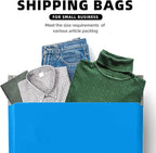 POLYSELLS 200 pcs 12x15.5 Inches Blue Poly Mailers Shipping Envelopes, Strong Adhesive Sealing, Waterproof, and Tear-resistant Postal Mailing Bags for Small Business, Clothes, Non-Fragile Items