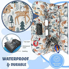 Shopping Cart Cover for Baby Grocery Cart Cover for Baby boy and Baby Girl, High Chair Cover for Baby and Toddler, Baby Registry Gift - Waterproof - Extra Large - Cotton - Double Sided (Multi)