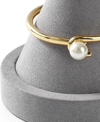Oirlv Microfiber Single Bracelet Display Stand Professional Jewelry Stand for Bangle Bracelet Watch (Light Grey,Microfiber)
