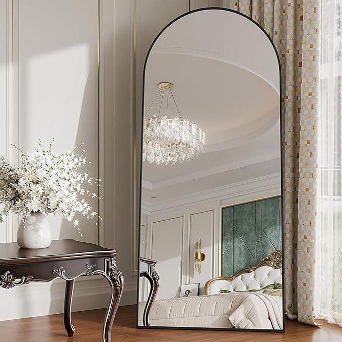 71"x28"Floor Mirror Full Length,Arched Full Length Mirror with Stand,Full Body Mirror,Hanging or Large Leaning for Bedroom Living Room Gold