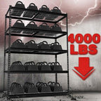 WORKPRO 5-Tier Metal Shelving Unit, 48”W x 24”D x 72”H, Heavy Duty Adjustable Garage Shelving, 4000 lbs Load Capacity (Total), Storage Rack for Garage, Basement, Warehouse, Workshop, 2 Pack