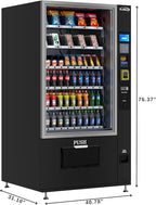 KoolMore Refrigerated Snack Vending Machine with 60 Slots and Bill Acceptor in Black (KM-VMR-40-B)