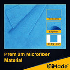 Shop Towels Rags, 150 Pack Reusable Shop Rags Bulk Microfiber Cleaning Cloth Lint Free Cleaning Towels for Car Kitchen Automotive Bar Mechanic Restaurant Garage, 11.5"x 11.5", Blue