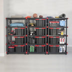 CX Craftsman, 5-Tier Highly Durable Storage Rack, 200lbs/shelf, (72.3”H x 40”W x 24”D), Interlocking Shelving Unit and Weather-Resistant Design, Perfect for Garage, Basement & Workshop
