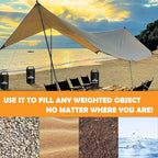 Canopy Weights Sand Bags,440 LBS Sand Bags Canopy Tent Weights Set of 8 for Canopy Legs,Heavy Duty Weights Bags for Pop Up Tent Gazebo Legs(Without Sand)