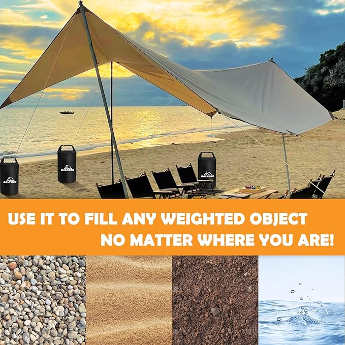 Canopy Water Weight Bag,220 LBS Canopy Weights Sand Bags,Canopy Tent Weights for Canopy Legs,Heavy Duty Weights Bags for Pop Up Tent Gazebo Legs(Without Sand)