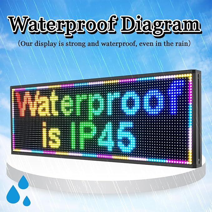 CT-P10 OUTDOOR Colorful Images Texts & Number LED sign board