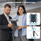 AboveTEK Security iPad Kiosk Floor Stand, Anti-Theft POS Tablet Stands for Retail Business, Height Adjustable Tablet Floor Stand, 360° Swivel Universal Locking Holder Fits 9.7"-13" iPads/iPad Pro/Air