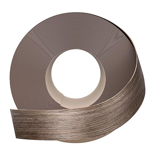 GSCIT Club Walnut Edge Banding, 1 1/2 inch x 10ft roll of Veneer Edge Banding Pre-glued Flexible, Wood Tape Banding for Cabinet Repair Furniture