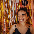20 Pack Foil Curtain Backdrop Gold Metallic Tinsel Foil Fringe Curtains Photo Booth Props for Birthday Wedding Engagement Baby Shower Bachelorette Christmas Holiday Celebration Party Decorations