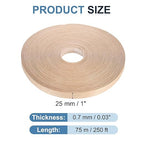 PATIKIL Red Oak Edge Banding, 1 Inch x 250 ft Wood Veneer Tape Pre-glued Flexible Plywood Edge Banding with Hot Melt Adhesive for Furniture Restoration