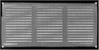 Repa Market 2-Pack Black Air Vent Cover 12" x 6" Inch (Outer Dimensions) - Steel Return Air Grilles - for Ceiling and Sidewall - HVAC - with Protection Screen (11.81" x 5.90" Inch)