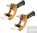2 Pcs Rapid-Replace Packing Tape Dispenser Guns with Extra Blade, 2 in (50mm) Lightweight Ergonomic Industrial Handheld Heavy Duty Tape Cutter for Carton, Packaging and Box Sealing, LDS Industry