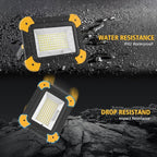 Rechargeable Magnetic Work Light, 40W Portable LED Flood Light Battery Powered, Waterproof Work Lights Cordless Job Site Lighting 180° Rotate for Outdoor Camping Garage Mechanics, Gifts for Men