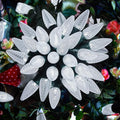 C9 Christmas String Lights Outdoor 50 Feet Led Christmas Lights, 50+2(Spare) Strawberry Bulbs Connectable UL Certified for Indoor Outdoor Roofline Patio Holiday Party Backyard Xmas Decor Pure White
