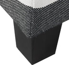 HomePop Home Decor | K7342-F2262| Classic Square Storage Ottoman with Lift Off Lid | Ottoman with Storage for Living Room & Bedroom, Black Plaid Large