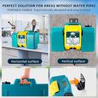 8 Gallon Portable Eye Wash Station, OSHA-Approved Wall Mount Emergency Eyewash Station, 13-Min Continuous Rinse Eye Washing Station with Dual Spray, Ansi Certified First Aid Eye Wash Units