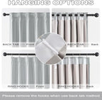 Light Grey Pinch Pleated Blackout Curtains 96 Inch Long, Accordion Style Thermal Insulated Drapes with Hooks, Back Tab Ceiling Traverse Curtains for Living Room,40x96, 2 Panels
