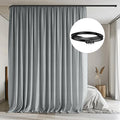 Room Divider Curtain with Flexible Ceiling Track Set.(Light Grey W100 x H96 1 Panel)