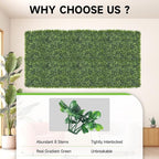 Artificial Grass Wall Panels, 24 PCS 20x20 inch Boxwood Hedge Wall Panels with 100 Zip Ties, Boxwood Backdrop for Outdoor Indoor Decorative Fences Privacy Hedge