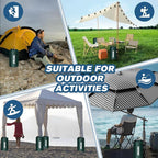 Canopy Water Weights Bag 8PACK, 440 LBS Heavy Duty Tent Water Weights Bag for Pop Up Canopy,Canopies,Tent,Gazebo,Green